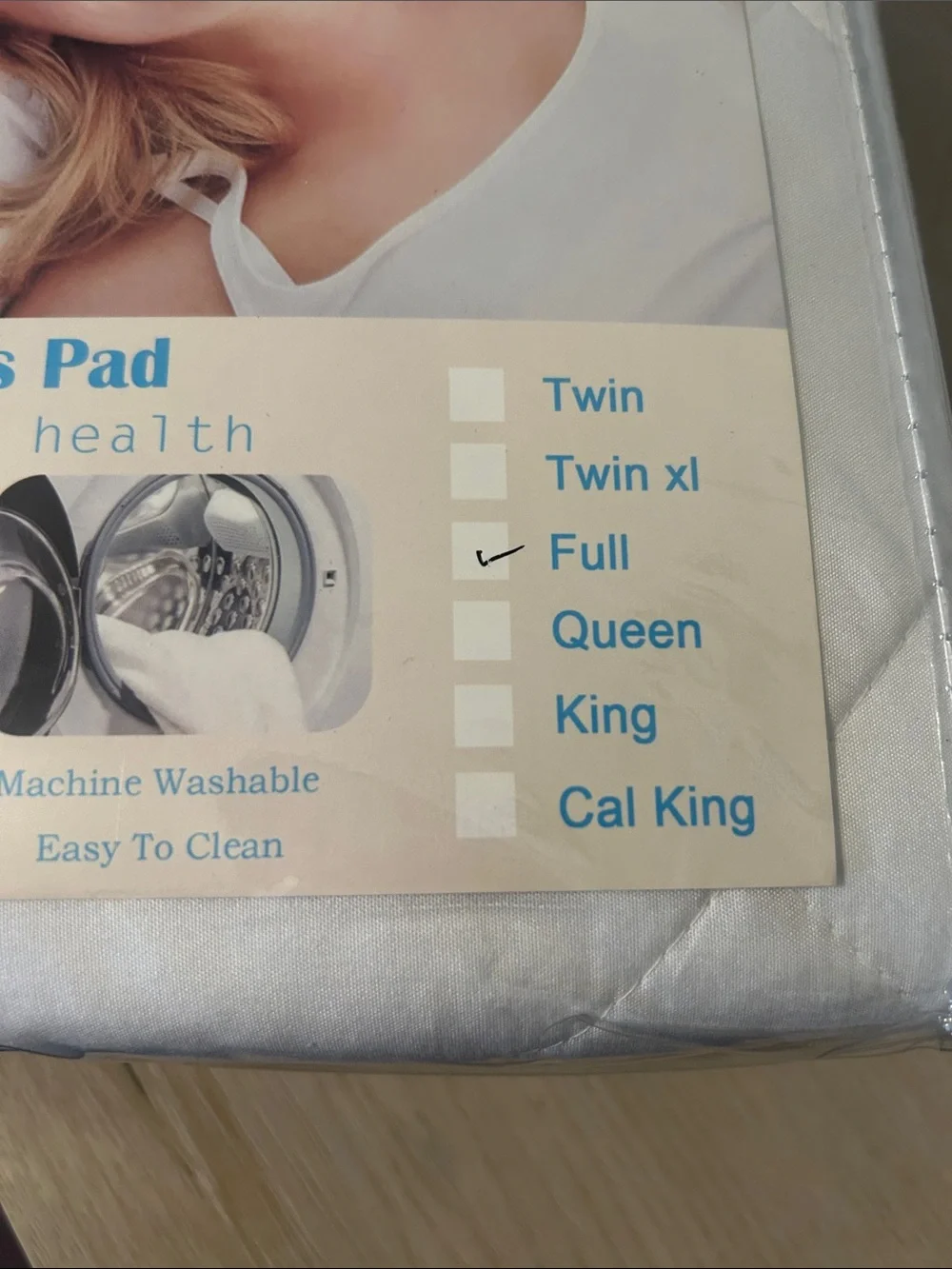 White Waterproof Quilted Mattress Pad - Full